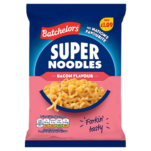 Batchelors Super Noodles Bacon 90g PMP pack shot