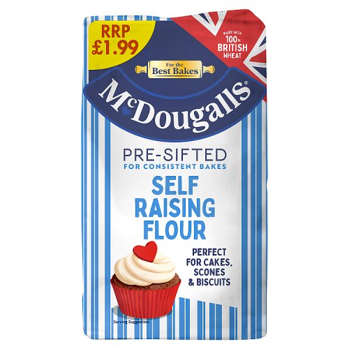 McDougalls Self Raising Flour PM £1.99 1.1kg pack shot