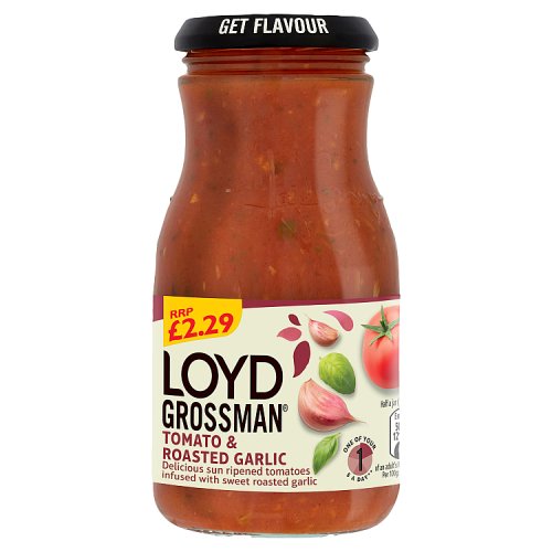 Loyd Grossman Tomato & Roast Garlic PM £2.29 350g pack shot