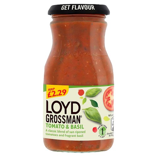 Loyd Grossman Tomato & Basil PM £2.29 350g pack shot