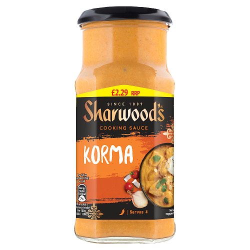 Sharwoods Korma PM £2.29 420g pack shot