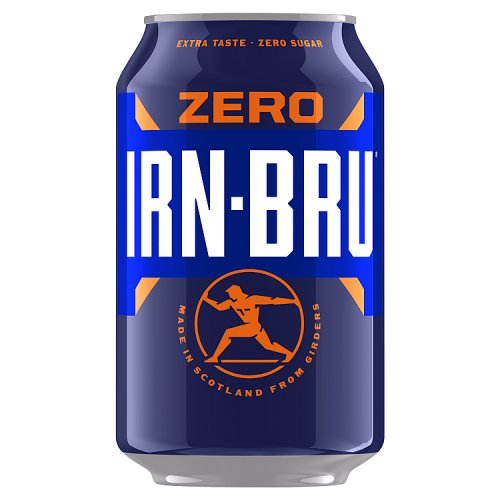 Irn Bru Zero 330ml pack shot