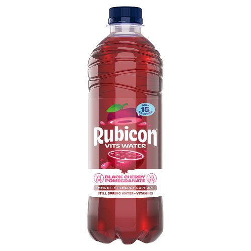 Rubicon Spring Vits Still Black Cherry Pomegranate 500ml pack shot