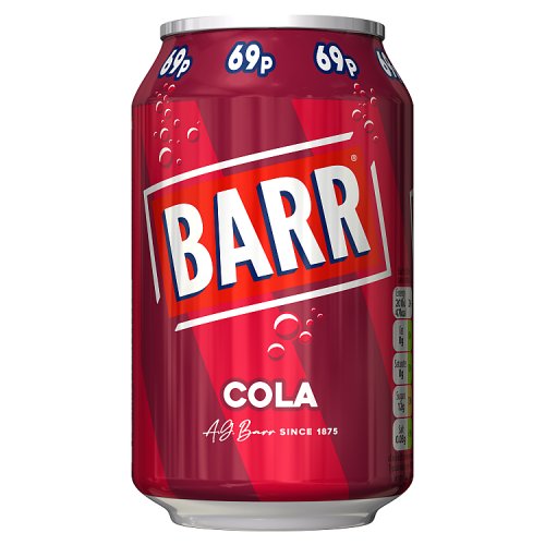 Barr Cola PM 69p 330ml pack shot