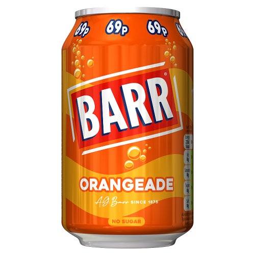 Barr Orangeade PM 69p 330ml pack shot
