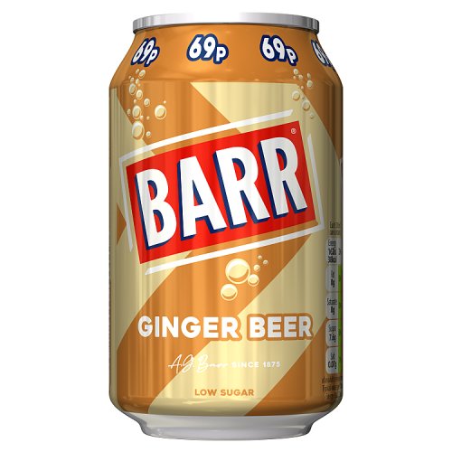 Barr Ginger Beer PM 69p 330ml pack shot