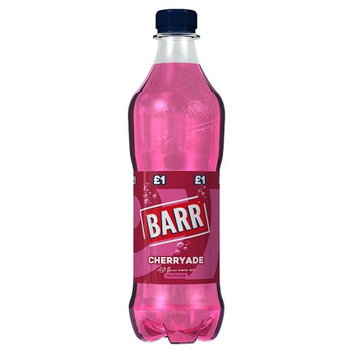 BARR Cherryade PM £1 500ml pack shot