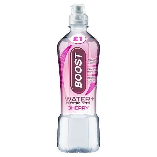 Boost Hydration Cherry PM £1 500ml pack shot