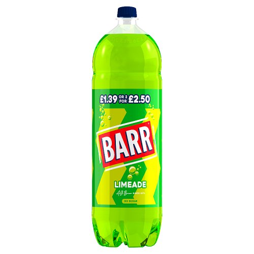 Barr Limeade /2f£2.50 PM £1.39 2Ltr pack shot