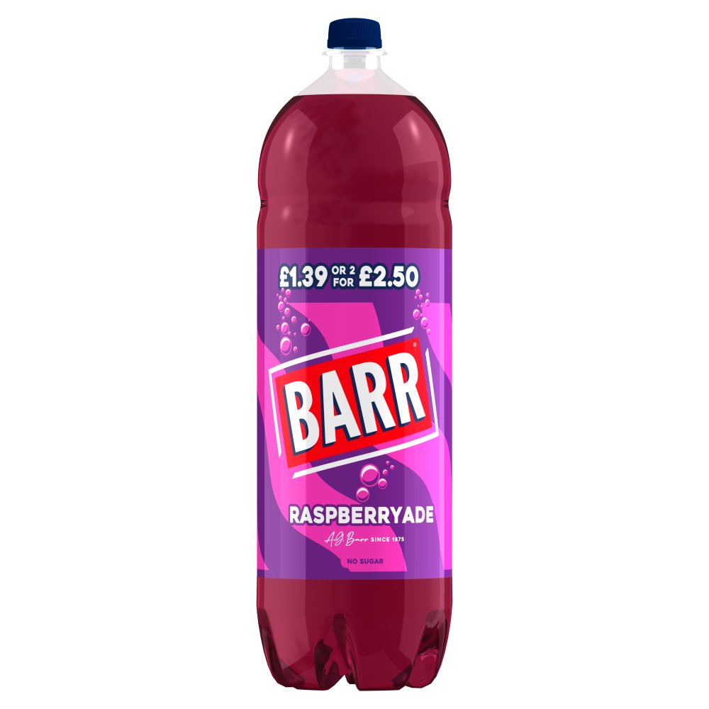 Barr Raspberryade /2f£2.50 PM £1.39 2Ltr pack shot