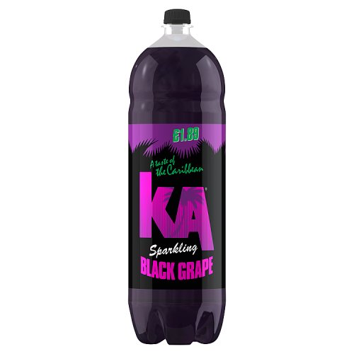 Ka Sparkling Black Grape PM £1.89 2Ltr pack shot