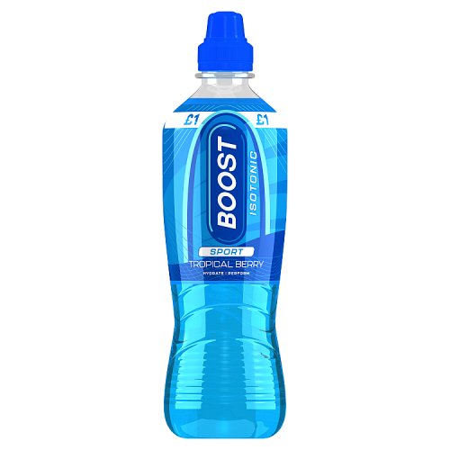 Boost Sport Tropical Berry PM £1 500ml pack shot