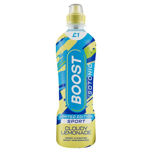 Boost Sport Cloudy Lemon PM £1 500ml pack shot