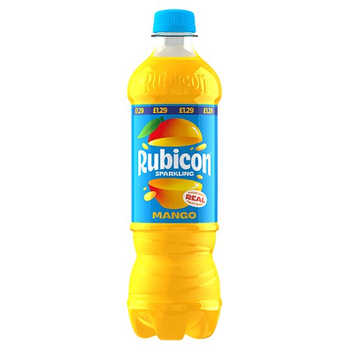 Rubicon Sparkling Mango PM £1.29 500ml pack shot