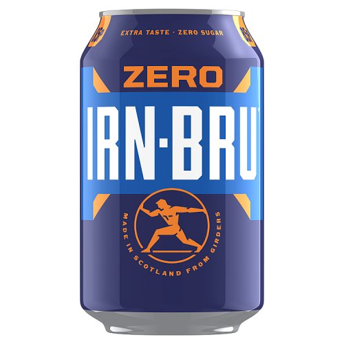 Irn Bru Zero PM 85p 330ml pack shot