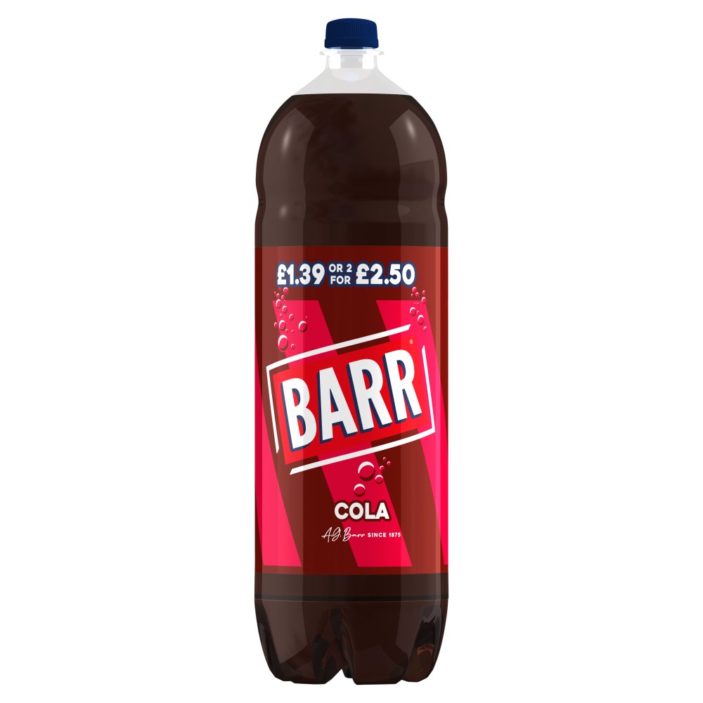 Barr Cola /2f£2.50 PM £1.39 2Ltr pack shot
