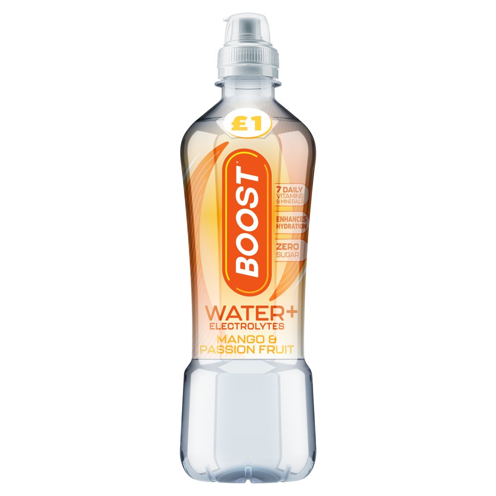 Boost Hydration Mango & Passionfruit 500ml PMP pack shot