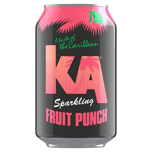 Ka Sparkling Fruit Punch PM 79p 330ml pack shot