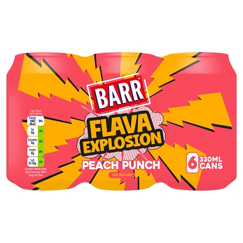 Barr Peach Punch 6pk (6 x 330ml) pack shot