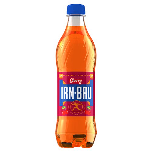 Irn Bru Zero Cherry PM £1.29 500ml pack shot