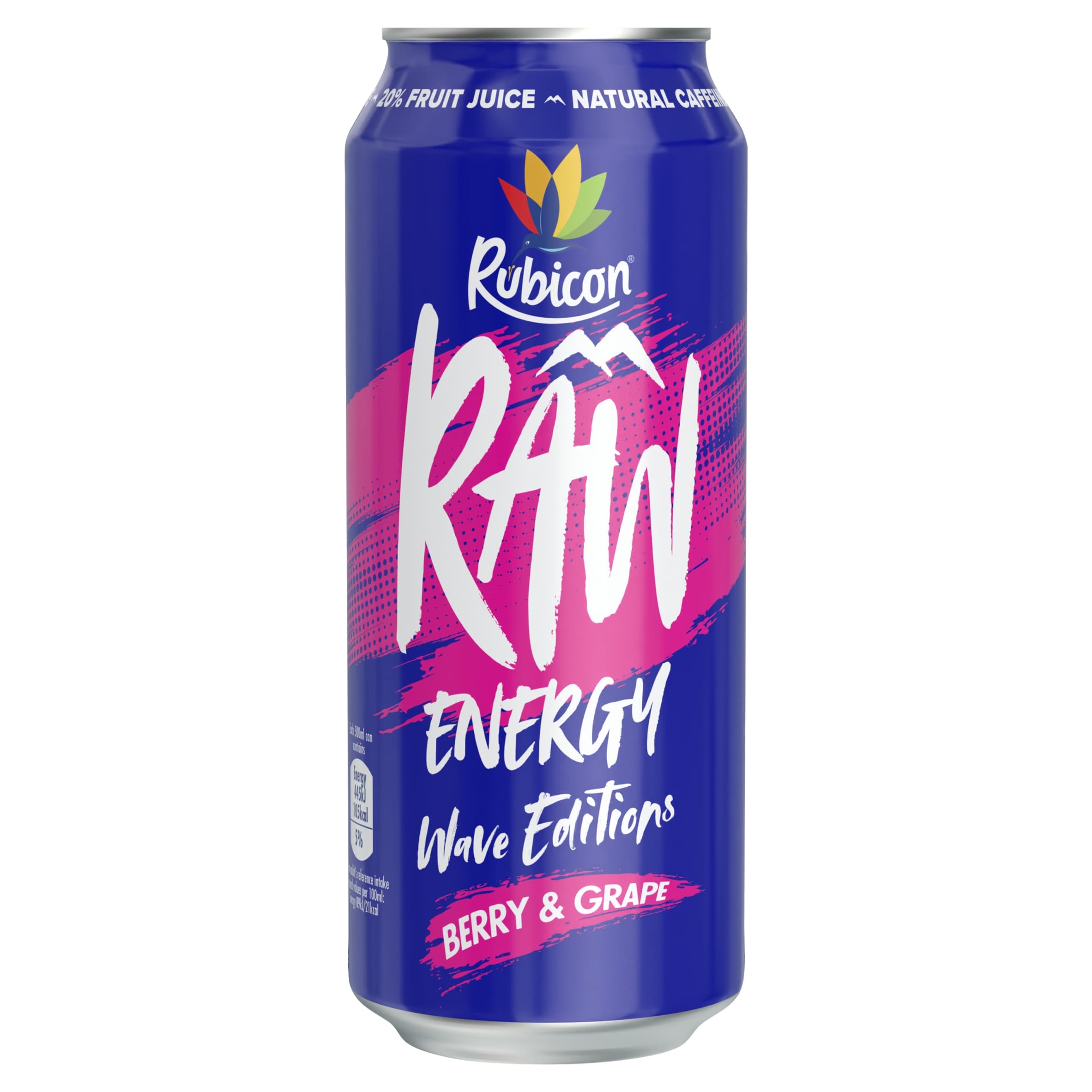 Rubicon Raw Energy Berry Grape 500ml PMP pack shot