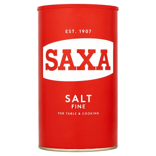 Saxa Salt Table Drum 750g pack shot