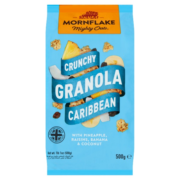 Mornflake Crunchy Granola Caribbean Bag 500g pack shot