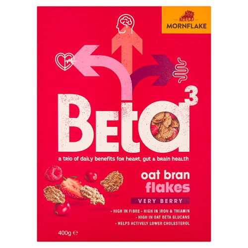 Mornflake Oatbran Flakes Very Berry 400g pack shot