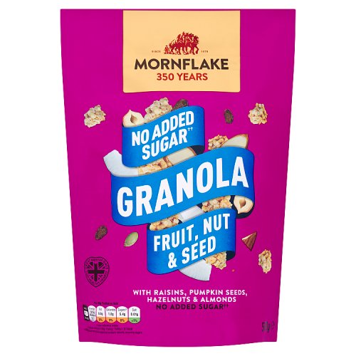 Mornflake NAS Granola Fruit Nut & Seed 500g pack shot