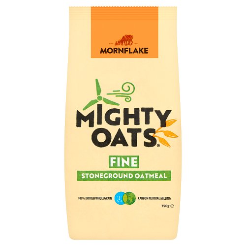 Mornflake Fine Oatmeal Bag 750g pack shot