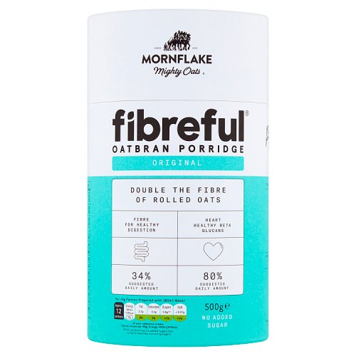 Mornflake Fibreful Oatbran Porridge 500g pack shot