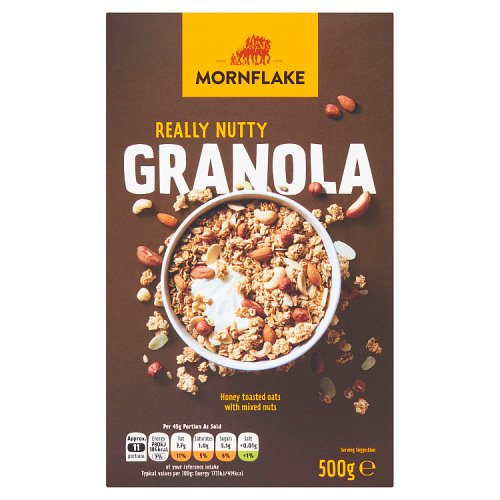 Mornflake Premium Nutty Granola 500g pack shot