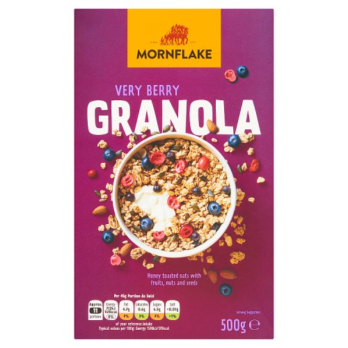 Mornflake Premium Very Berry Granola 500g pack shot