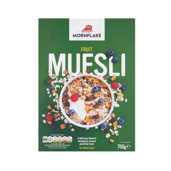 Mornflake Premium Fruit Muesli 750g pack shot