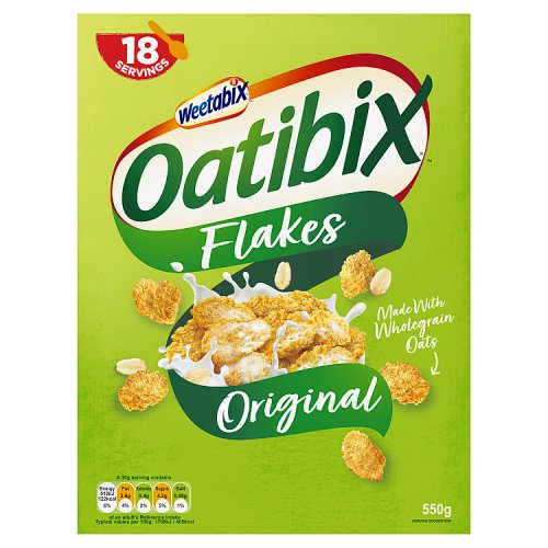 Weetabix Oatibix Flakes Cereal 550g pack shot