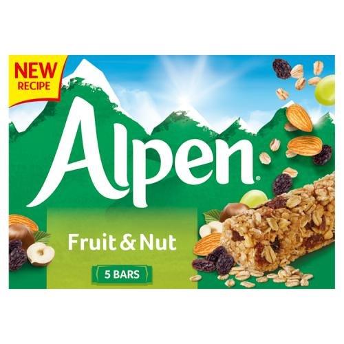 Alpen Bar 5pk Fruit & Nut Cereal Bar (5 x 28g) pack shot