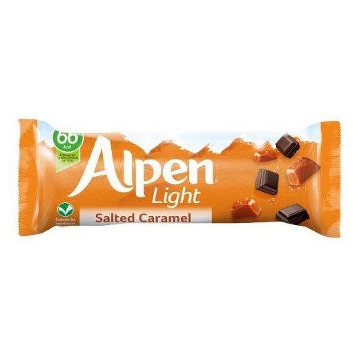 Alpen Light Cereal Bars Salted Caramel 19g pack shot