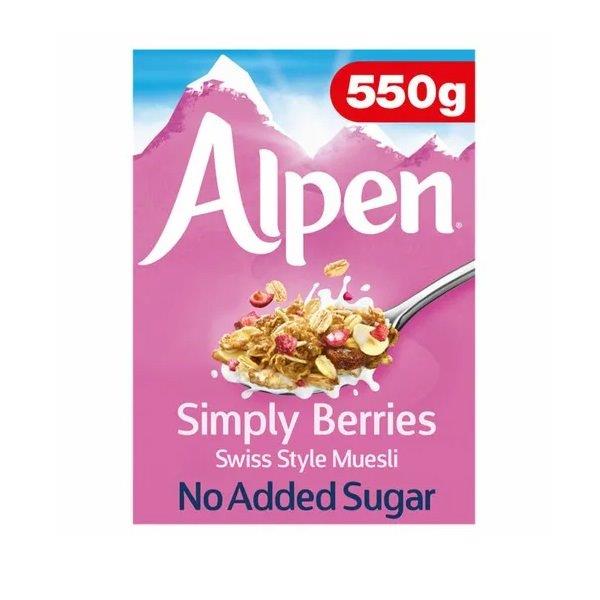 Alpen NAS Simply Berries 550g pack shot