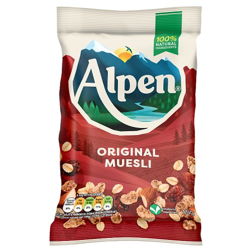 Alpen Original Muesli Sachets 45g pack shot