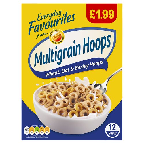 Weetabix Multigrain Hoops PM £1.99 375g pack shot