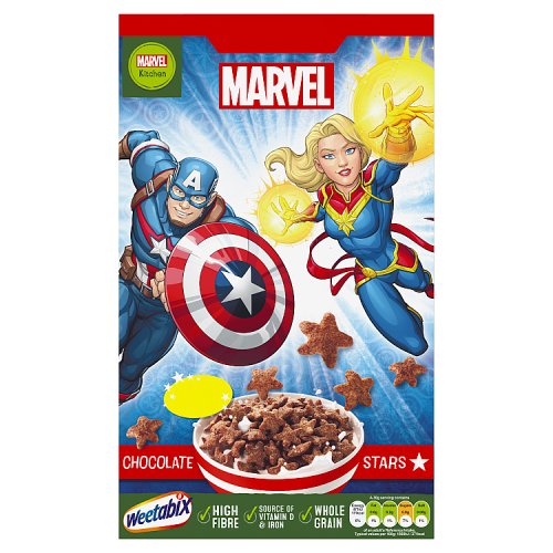 Marvel Chocolate Stars PM £3.29 500g pack shot