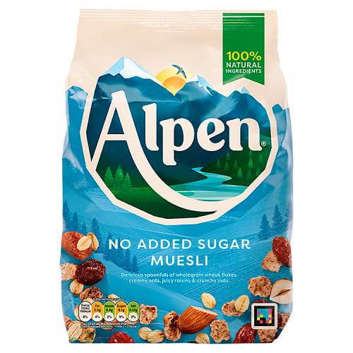 Alpen Muesli No Added Sugar 950g pack shot