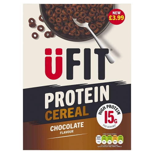 Ufit Chocolate Hoops 400g PMP pack shot