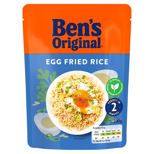 Bens Original Egg Fried Microwave Rice 220g pack shot