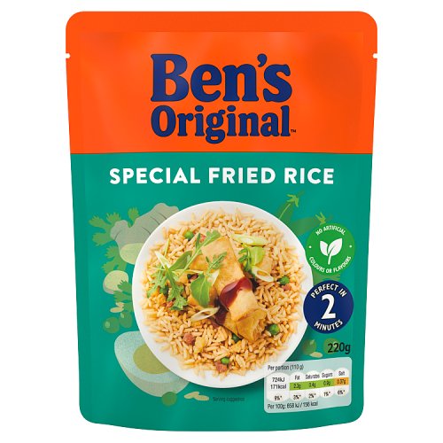Bens Original RTH Rice Special Fried Rice 220g pack shot