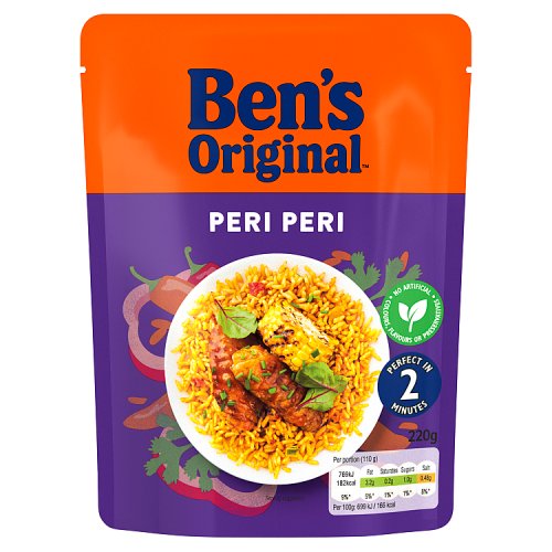 Bens Original RTH Peri Peri 220g pack shot