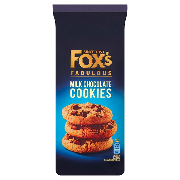 Foxs Chunkie Cookies Milk Chocolate 180g (E) pack shot