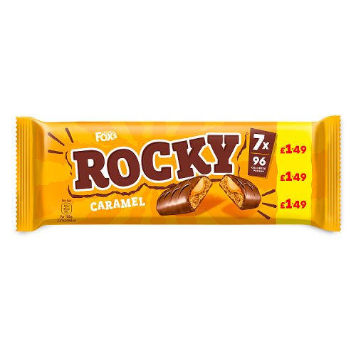 Foxs Rocky Caramel PM £1.49 136.5g pack shot