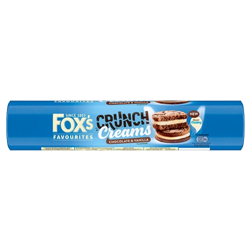Foxs Crunch Creams Chocolate & Vanilla 200g pack shot