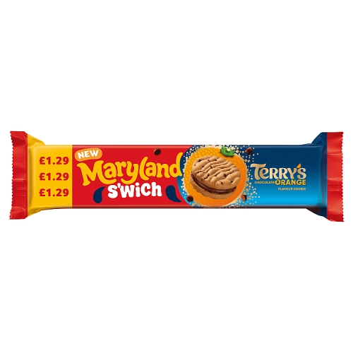 Maryland S'wich Terrys Chocolate Orange Flavour Cookies 150g PMP pack shot